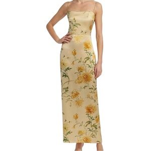 Reformation Frankie Maxi Dress Silk in Honeyglow Wedding Party Dress Size 4